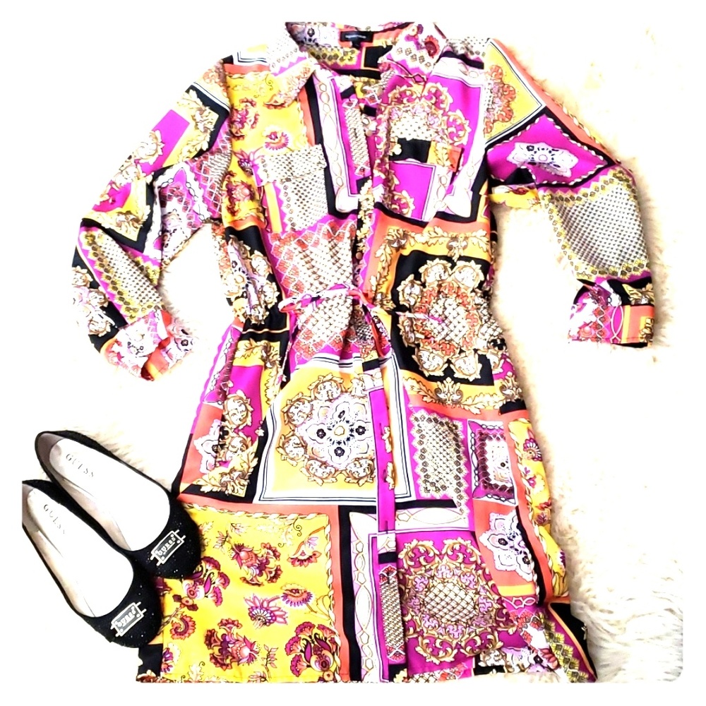 A Fun Colored Multi-Pattern Dress!